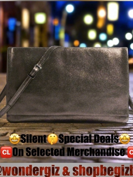 Johnny Was Handbags - 🔥🔥Johnny Was Gemma Laminated Suede Gunmetal Convertible Clutch NWT